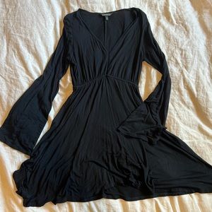 Black Express Long Sleeve Dress
